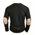 thumbnail image 4 of Snndgx Shirts for Men 1/4 Button Sleeve Corduroy Regular Daily Shirts Outdoor Casual Going out Shirts Solid Color, 4 of 6