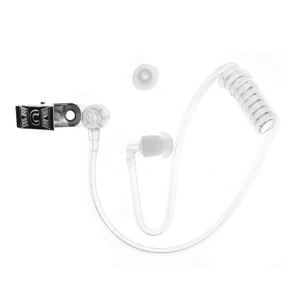 (1) Single ear headphone tube with clip