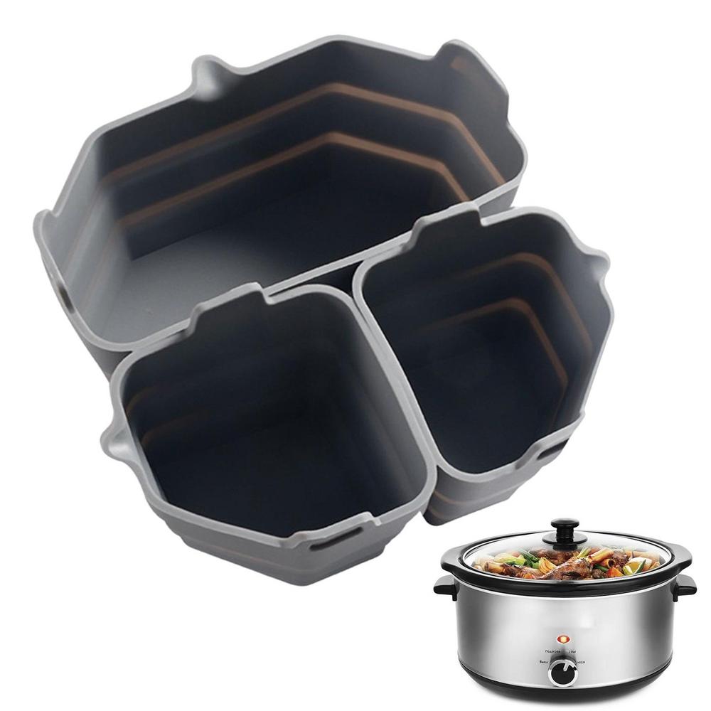 Lucybak Slow Cooker Inserts Small Pot Liners FoodGrade Silicone Cooker