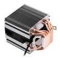 thumbnail image 3 of 800-2000 revoluciones Enfriamiento por aire de bajo ruido Control de temperatura de doble torre Enfriador de CPU con 6 tubos de calor ventilador de enfriamiento de CPU silencioso, 3 of 8