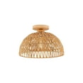 thumbnail image 2 of Ceiling Light, Staron 2026 Bohemian Rattan Chandelier, Handwoven Twine Rope Pendant Lamp for Bedroom Dining Room Easy Installation Bulb Not Included, Khaki, 2 of 7