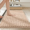 thumbnail image 2 of Bathroom Rug, Chenille Extra Soft Absorbent 16.77x23.79 in Non Slip Machine Washable Thick Long Pile Floor Mat for Bath Shower Room Kitchen and Laundry Home Decor Beige, 2 of 6