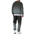 thumbnail image 4 of HAJWOH Sweatsuits for Mens Gradient Casual Crewneck Sweatshirt and Jogger Pants Set Fall Winter Athletic Fashion Long Sleeves Sweat Suits, 4 of 5