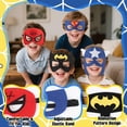 thumbnail image 4 of Set de capas de superhéroes KUBUSFLY para niños con máscaras y luces para dedos, 4 of 7
