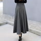 thumbnail image 5 of Falda larga de invierno para mujer, falda acampanada, falda escocesa vintage, falda larga de lana para mujer, faldas largas con cintura alta elástica, faldas de invierno, vestidos, falda, 5 of 5
