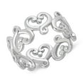 thumbnail image 2 of 925 Sterling Silver Oxidized Platinum Plated Infinity Heart Women Valentines Day Gifts Ring, 2 of 4