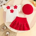 thumbnail image 6 of GXWEA Baby Summer Clothes Baby Girl 18 Months Clothes Toddler Baby Girl Outfits Summer Clothes Infant Spring Short Sleeve Shirt Tops Cute Shorts Set, 6 of 9