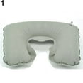 thumbnail image 3 of opvise 1Pc Inflatable Travel Air Cushion Neck Rest U Shape Plane Flight Portable Pillow Navy Blue, 3 of 7