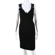 Pre-owned|Dolce and Gabbana  Womens Lace Cocktail Dress Black Size 42
