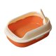 thumbnail image 2 of Caja de arena para gatos Salvador Naranja Bandeja de arena para gatos, 2 of 10
