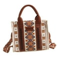 thumbnail image 3 of Bolso de Mano Fernando Bohemio Lona Beige, 3 of 8