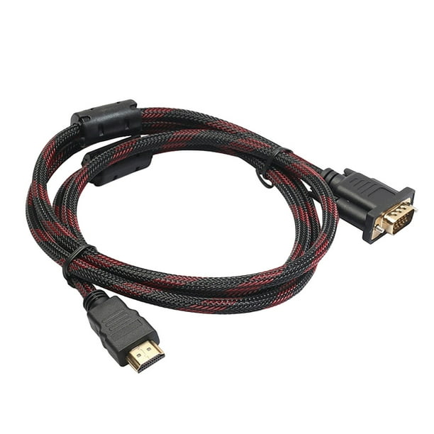 Adaptador 1080P Convertidor Analógico Digital Compatible Con Hdmi A Cable Vga Para Hdtv/Xbox/Pc/Laptop/Tv Box/Projector Displayer Minnieouse EL012905-00