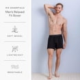 thumbnail image 3 of Fishers Finery Mens Tag Less Boxers Modal Cotton Microfiber; 3 Pack (Multi, XL), 3 of 4