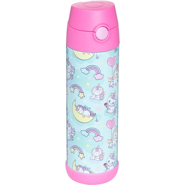 Botella de agua Snug Kids con aislamiento de acero inoxidable, 500 ml, unicornio