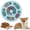 D, variant on Dog Puzzle Feeder Toys, Interactive Food Puzzle Toys for IQ Training & Mental Enrichment, Slow Feeder Dog Treat Puzzle