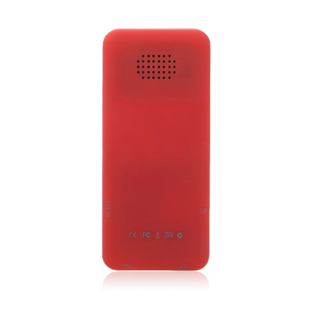 MP4 Music Players External Bluetooth-compatible E-book Voice Recorder Electronics Replacement for Windows XP/VISTA/Windows 8 Red 32G