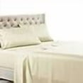 thumbnail image 3 of Royal Tradition Solid 600 Thread Count, 100-Percent Cotton Full Bed Sheets Set (Ivory) Breathable, Deep Pocket, 4 Piece Sheet Set, 3 of 4