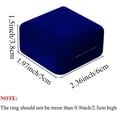 thumbnail image 2 of (Azul) Caja de anillo de terciopelo con caja de anillo de luz LED para boda, propuesta, compromiso, 2 of 5