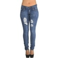 thumbnail image 6 of Fashion2Love Plus Size Classic Ripped Distressed Destroyed Skinny Jeans, 6 of 8
