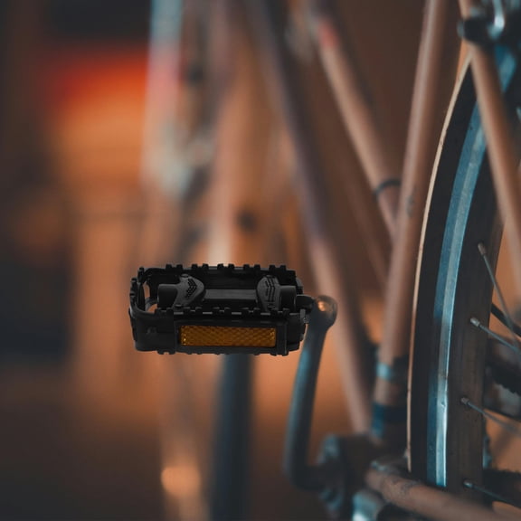 CIMAXIC Black Plastic Replacement Bike Pedals for , 1 Pair Pedal Set for Cycling Enthusiasts