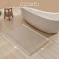 thumbnail image 5 of SIXHOME Bathroom Rugs Waffle Bath Rug Super Soft Absorbent Non Slip Bath Mat Beside Tub Rubber Backed Machine Washable Bathroom Rugs with Tassels Boho Bathroom Decor 24" x 36" Beige, 5 of 7