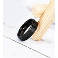 thumbnail image 3 of HSHDLDF 4mm 6mm 8mm 10mm Black Titanium Rings Wedding Band Matte Comfort Fit for Men Women, 3 of 6