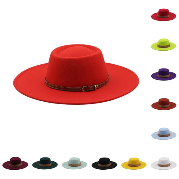 TIANZEN Wide Brim Cowboy Hat With Detail Oval For And Winter Outdoor Warm Banquet Cowboy Hat