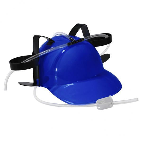 2X Novelty Drinking Helmet Beer Hat Drink Holder Soda Party Party Blue