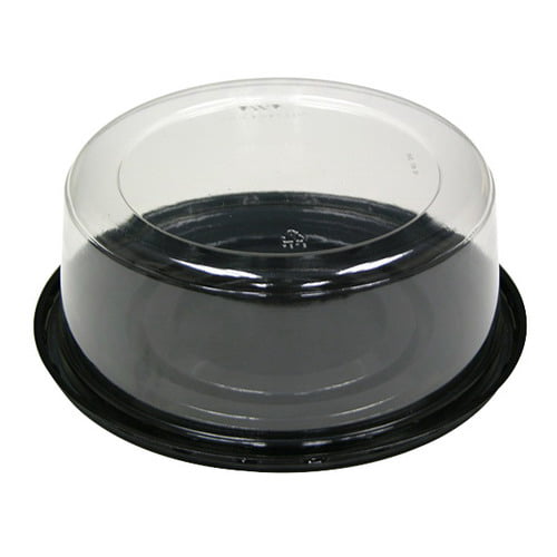 Pactiv PWP PET Plastic Round Cake Container Clear Dome