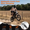 thumbnail image 6 of 20 Inch Fat Tire Dirt Bike for Adults, 1500W Motor 3000W Peak, 40 MPH LCD Speedometer, 52V 40Ah Removable Battery, Full Suspension, Hydraulic Brakes, Shimano 7-Speed, UL2849, 6 of 10