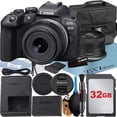 thumbnail image 1 of Canon EOS R10 Mirrorless Camera with RF-S 18-45mm Lens + 32GB Memory Card + Case + ZeeTech Accessory Bundle, 1 of 8