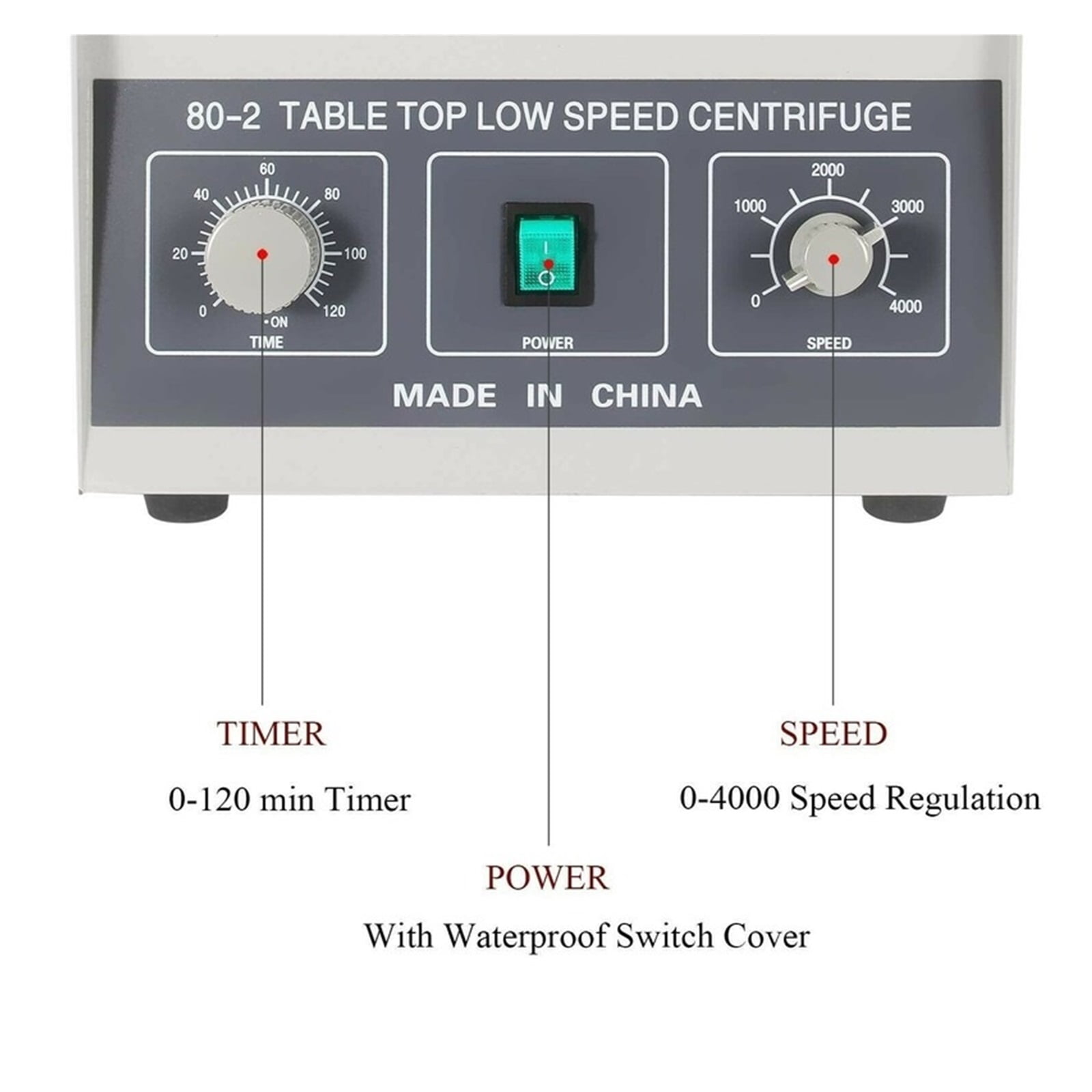 80-2 Centrifuge 4000rpm Centrifugal Machine With 12x20ml Tubes 2325xg For Hospital Biological Chemical Lab