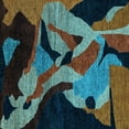 thumbnail image 1 of Ahgly Company Indoor Square Oriental Light Blue Modern Area Rugs, 8' Square, 1 of 4