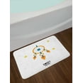 thumbnail image 2 of Sweet Dreams Bath Mat, Dream Catcher Design with Stars Stripes Background Night Doodle, Non-Slip Plush Mat Bathroom Kitchen Laundry Room Decor, 29.5 X 17.5 Inches, Orange Yellow Petrol Blue, Ambesonne, 2 of 2