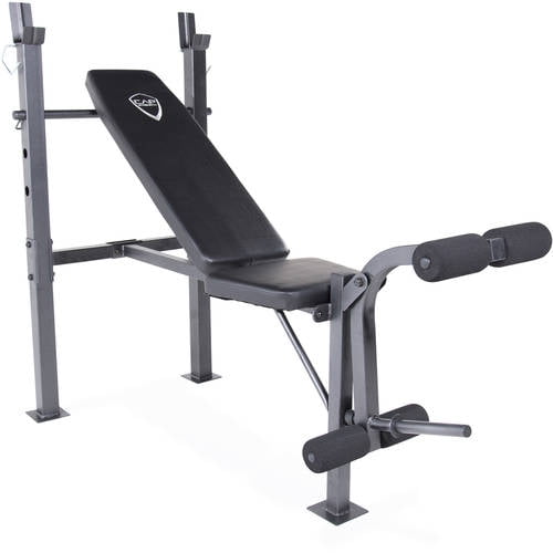 Cap Barbell Standard Bench With 100 Lb Weight Set Walmart Com