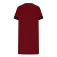 thumbnail image 2 of POIUYTR Women Casual Loose Pajama Dress Summer Comfy Crewneck Short Sleeve Pj T-shirts Dress Trendy Soft Solid Color Nightdress, 2 of 6
