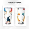thumbnail image 3 of Fuzoiu School Cute Gnomes Print 20oz Tumbler, Stainless Steel Vacuum Insulated Car Cup, Insulated Coffee Mug,Travel Mug with Lid,Thermal Cup for Outdoor-Without Straw, 3 of 8