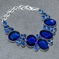 thumbnail image 2 of Tanzanite Oval Shape Gemstone Necklace Adjustable Chain Antique Gift Jewelry 18", 2 of 2