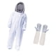thumbnail image 5 of Traje de apicultura con guantes, protección total, velo de esgrima desmontable, capucha completa, 5 of 9