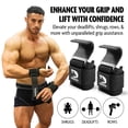 thumbnail image 2 of Ganchos para levantamiento de pesas Dmoose Fitness para hombres y mujeres (par), 2 of 6