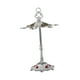 thumbnail image 1 of Estante para almacenar copas de vino,Portavasos de vino Organizador de vino de encimera,Elegante soporte para copas de vino de aleación de zinc para cocina,Estante de Plata B, 1 of 8