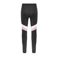 thumbnail image 4 of IEFIEL Kids Girls Athletic Sports Pants Contrast Color Pull on Dance Yoga Leggings Pink 8, 4 of 7