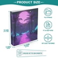 thumbnail image 3 of FORMRS 3 Ring Binder 1.5 inch with Pockets Set of 2 Clip Board 200 Sheets Capacity, Pink Neon Road, 3 of 8