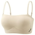 thumbnail image 3 of Mgmyaa Women's Wireless Tube Top Bra Push Up Strapless Comfort Support Seamless Everyday Wear Bandeau Bralette, 3 of 3