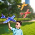 thumbnail image 5 of Electric Foam Airplane Toy,Throwing Whirly Gliders Plaything Aeroplane with USB Charging and LED Glowing,Outdoor Airplane Toys with Engine(Blue), 5 of 6
