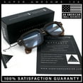thumbnail image 4 of Urban Hipster Narrow Rectangle Horn Rim Plastic Retro Sunglasses All Black, 4 of 8