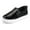 Black Sequins, variant on Kid's Slip on Sneakers Colorful Girls Canvas Walking Shoes Size 1