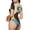 Cartoon Iceberg Bald Eagle, variant on Trendy Colorful Pineapples Womens One Piece Swimsuits Modest Tummy Control Bathing Suits Lace Up Slimming Swim Suit-Small