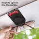 thumbnail image 4 of Soporte de cuero para gafas de coche Soporte universal para gafas de sol con visera de coche con negro magnético TUNC Sencillez, 4 of 5