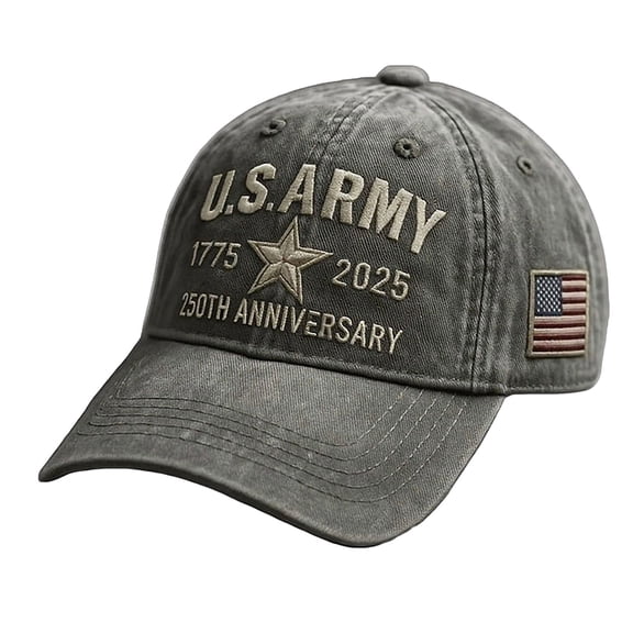 NIEWTR United States 250th Anniversary Hat USA 250 Anniversary Hat Retro Adjustable Embroidered Patriotic Baseball Cap for Men Women(Light Gray,A)